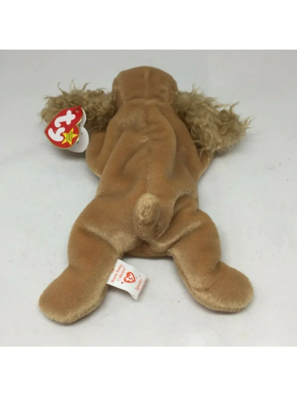 Ty Beanie Baby Spunky Dog Cocker Spaniel Plush Stuffed Animal  W Tag Jan 14 1997